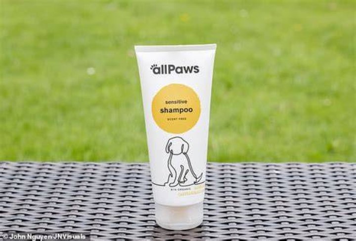 Antonia said&nbsp;Green People allPaws Sensitive Dog Shampoo Scent Free (pictured) left Herbie clean and content